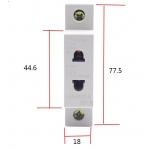 Rail Plug ปลั๊กสำหรับตู้คอนโทรล C45 10A